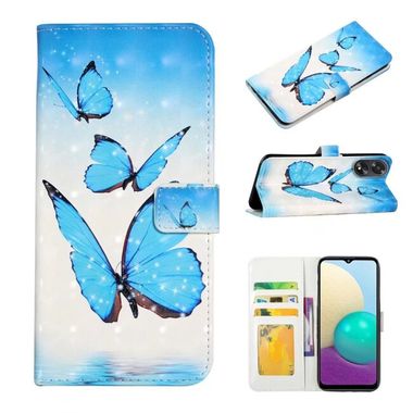 Peněženkové 3D pouzdro Oil na Oppo A38 - Three Butterflies