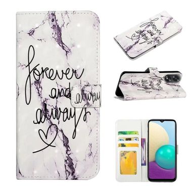 Peněženkové 3D pouzdro Oil na Oppo A38 - Words Marble