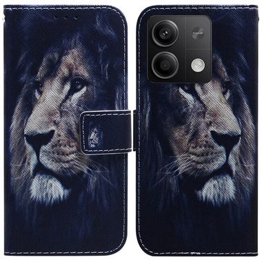 Peněženkové kožené pouzdro na Xiaomi Redmi Note 13 - Lion