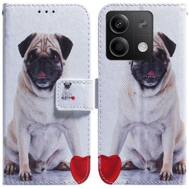 Peněženkové kožené pouzdro na Xiaomi Redmi Note 13 - Pug