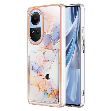 Plastový kryt Marble na OPPO Reno10 5G/10 Pro 5G - Vesmírná bílá